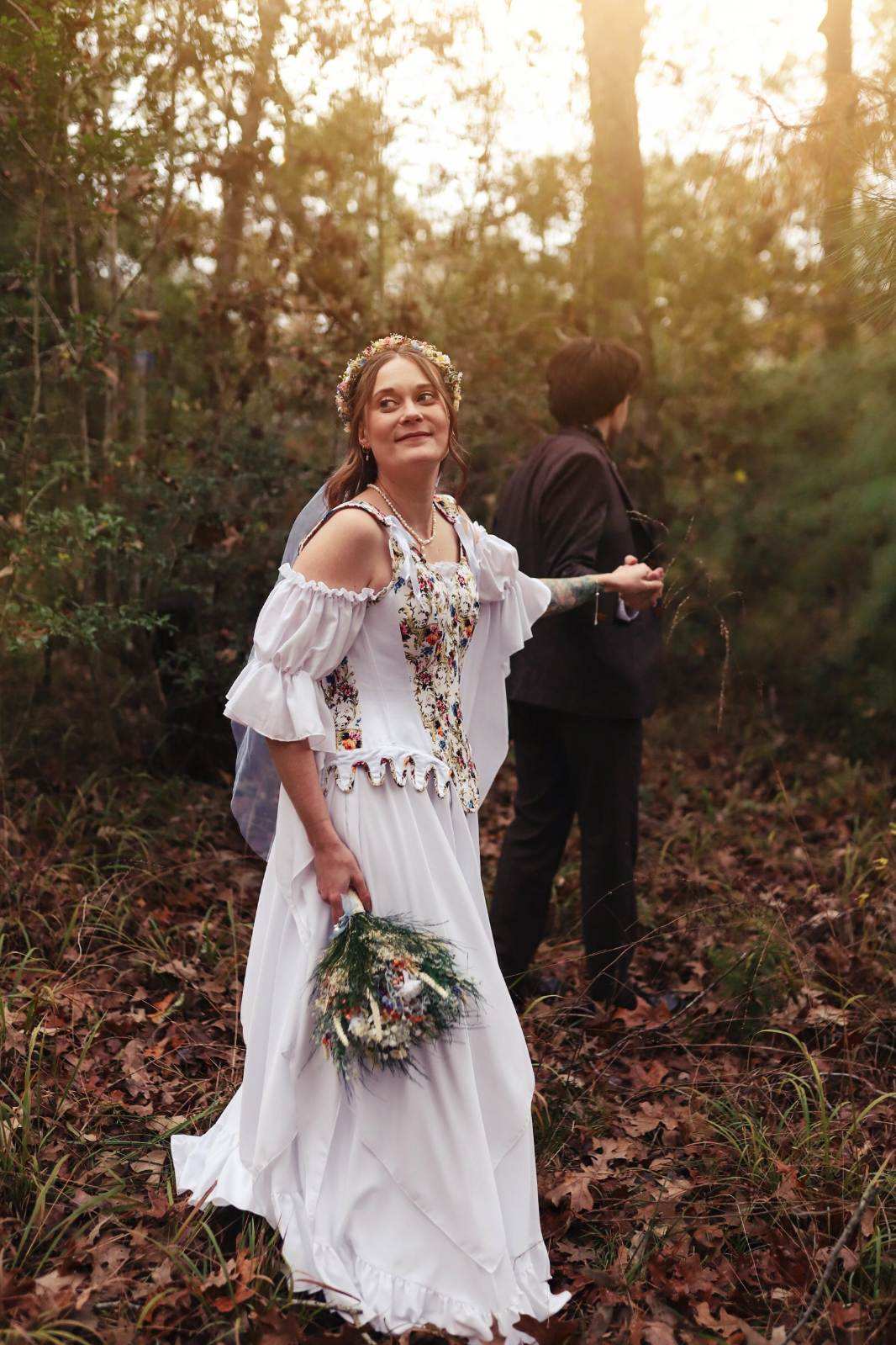 Bride at Miller's Creek Rustic Events in Montgomery, Texas, with wedding hair and makeup by Project Artistry
