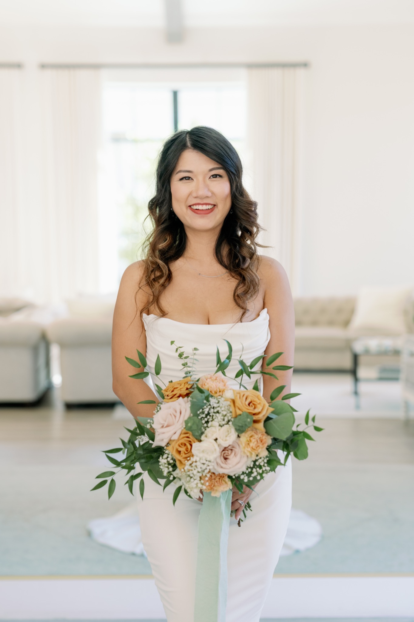 Bride with natural bridal hair and makeup by Project Artistry